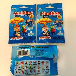 Topps Garbage pail kids minikins mini figures series 2 bundle of (3) blind bags